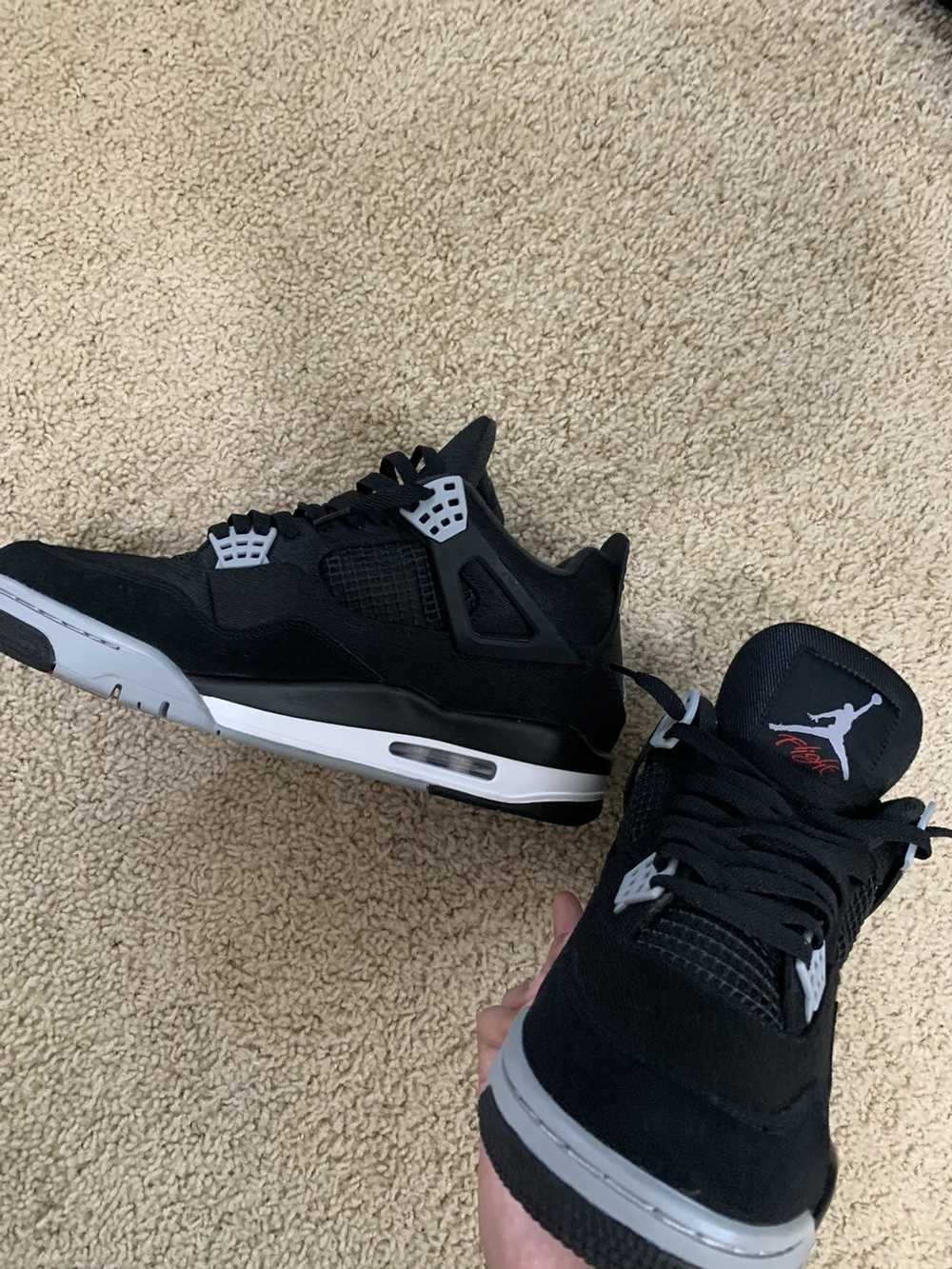 Jordan Brand Black Canvas 4s - image 2