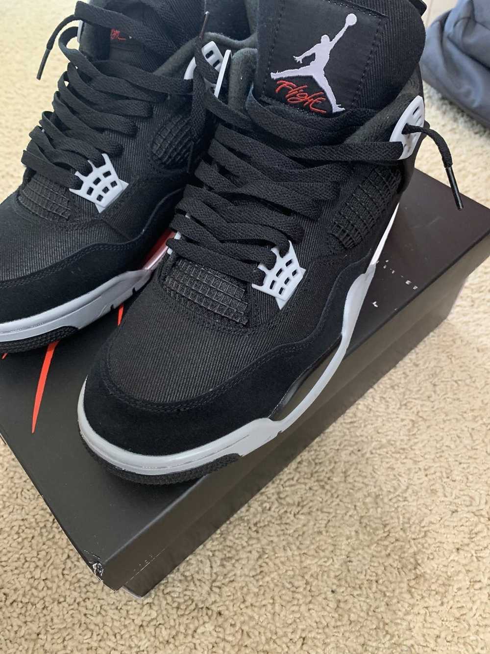 Jordan Brand Black Canvas 4s - image 5