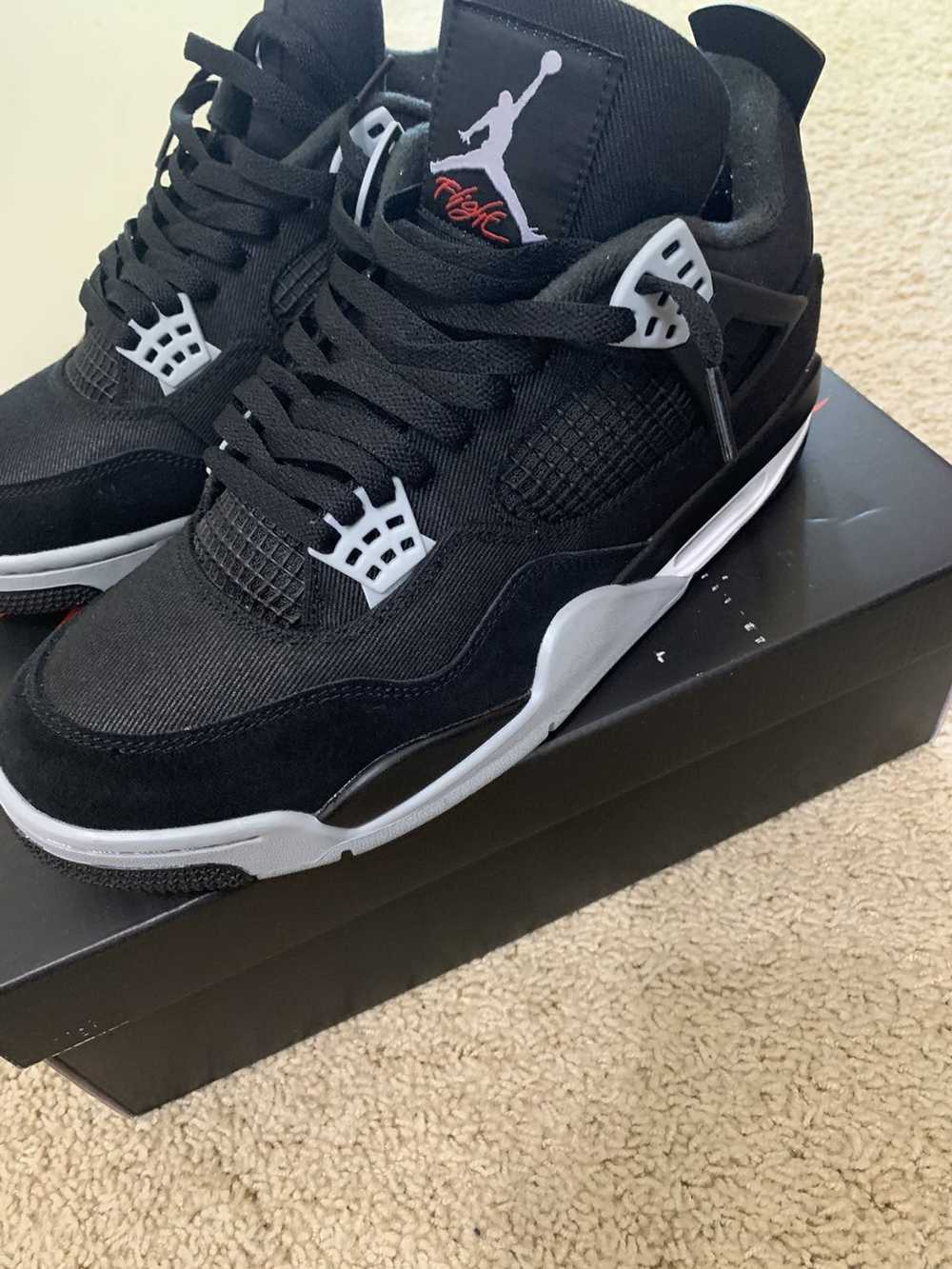 Jordan Brand Black Canvas 4s - image 7