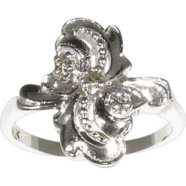 Vintage Diamond Art Nouveau Ring - image 1