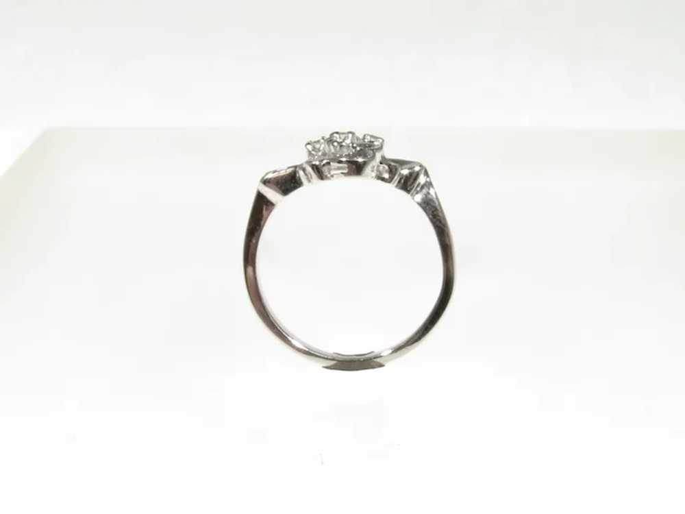 Vintage Diamond Art Nouveau Ring - image 6