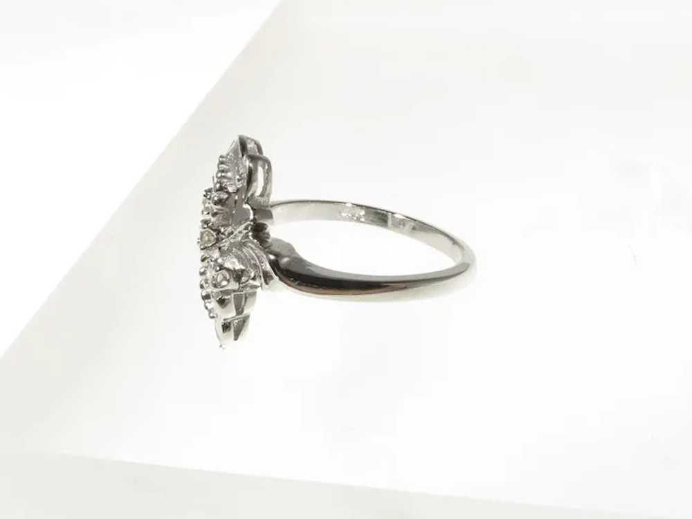 Vintage Diamond Art Nouveau Ring - image 7