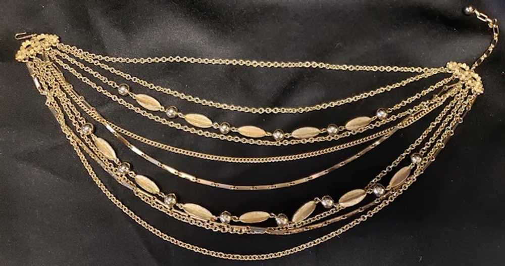 Mid-Century, 1960's "KRAMER" Gold Necklace - image 2