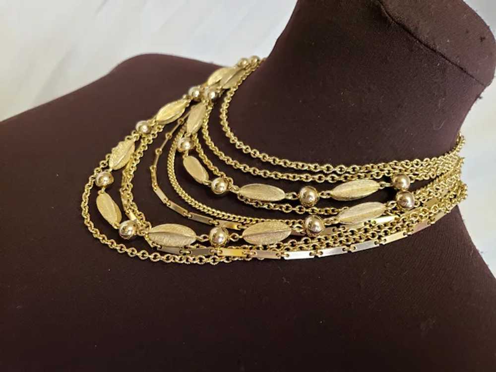 Mid-Century, 1960's "KRAMER" Gold Necklace - image 6