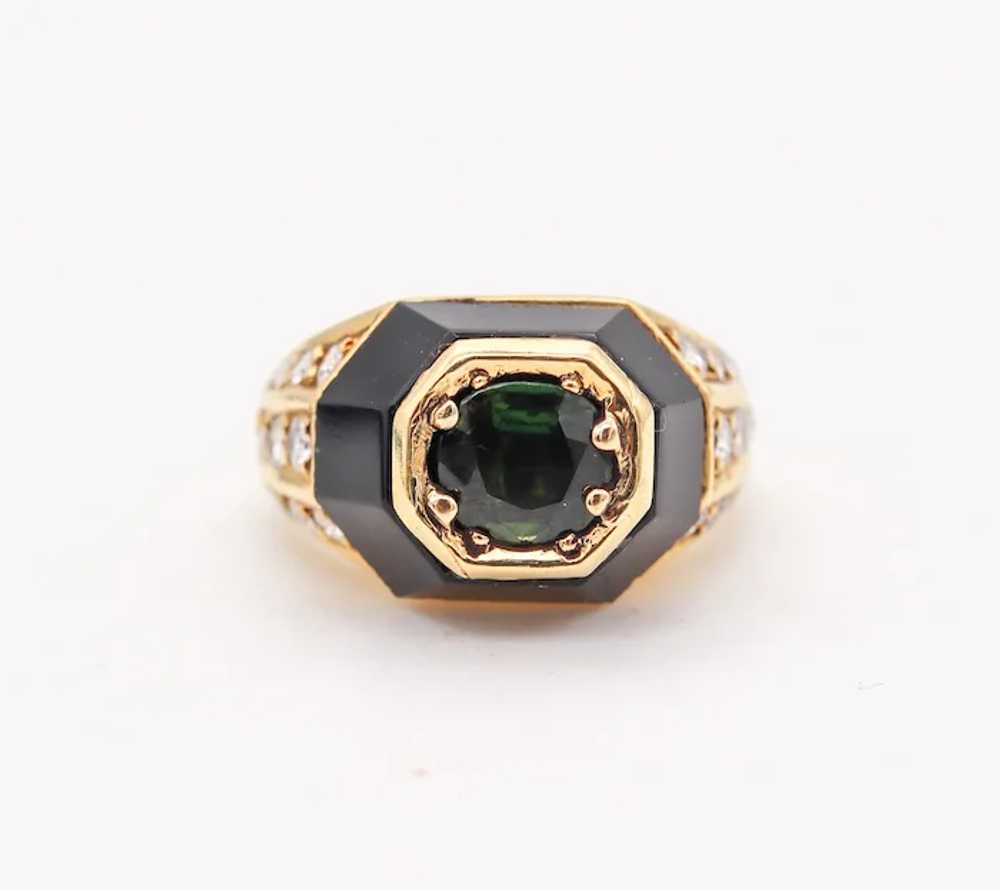 Jean Thierry Bond 1970 Paris Ring In 18Kt Gold Wi… - image 3