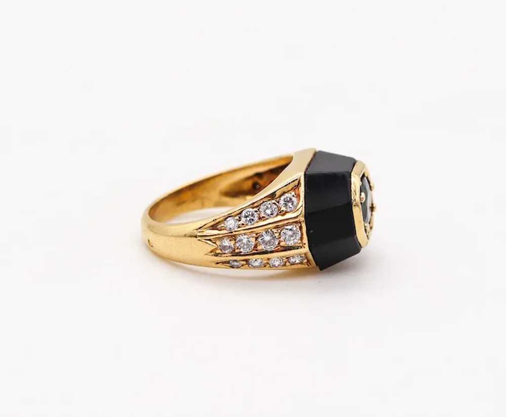 Jean Thierry Bond 1970 Paris Ring In 18Kt Gold Wi… - image 4