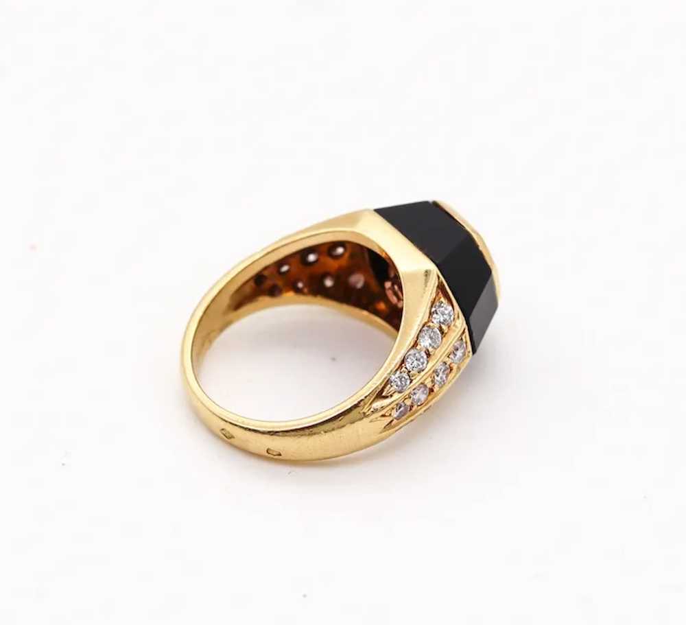 Jean Thierry Bond 1970 Paris Ring In 18Kt Gold Wi… - image 6