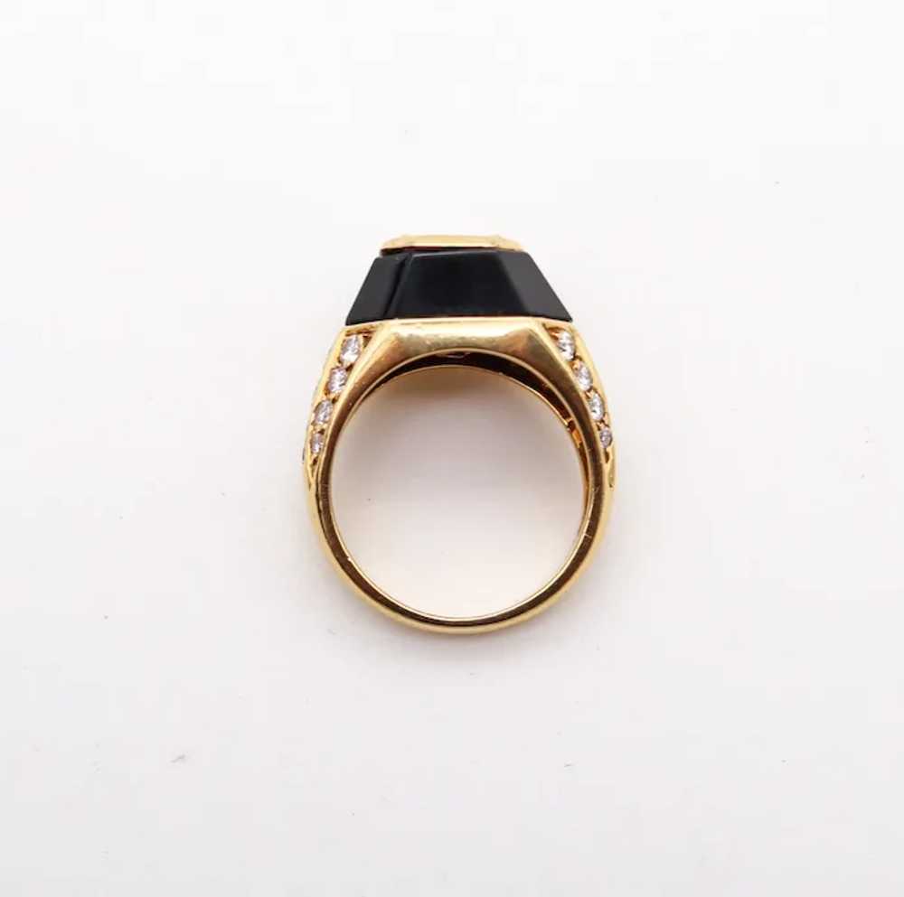 Jean Thierry Bond 1970 Paris Ring In 18Kt Gold Wi… - image 7