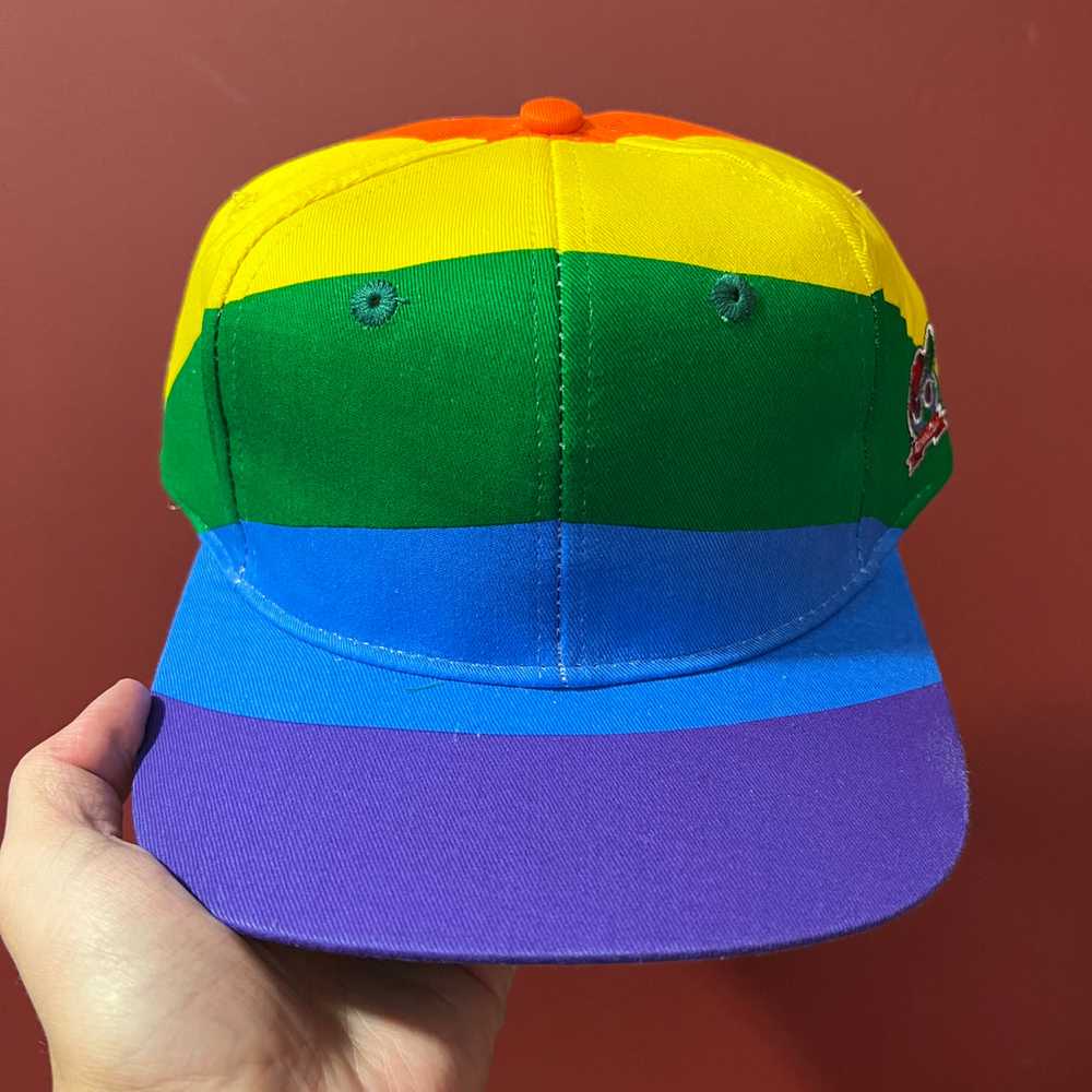 Vintage Pride Rainbow Snapback Hat NWT - image 1