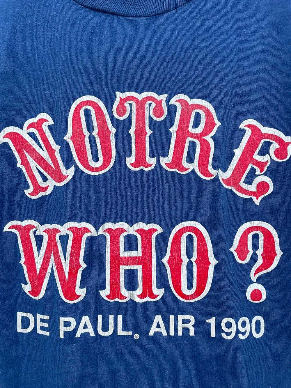 1990S NOTRE WHO? RETRO LETTERING SINGLE STITCHED … - image 2