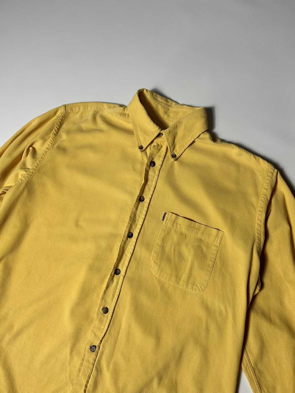 Streetwear × Vintage Naf Naf Corduroy Shirt Yello… - image 2
