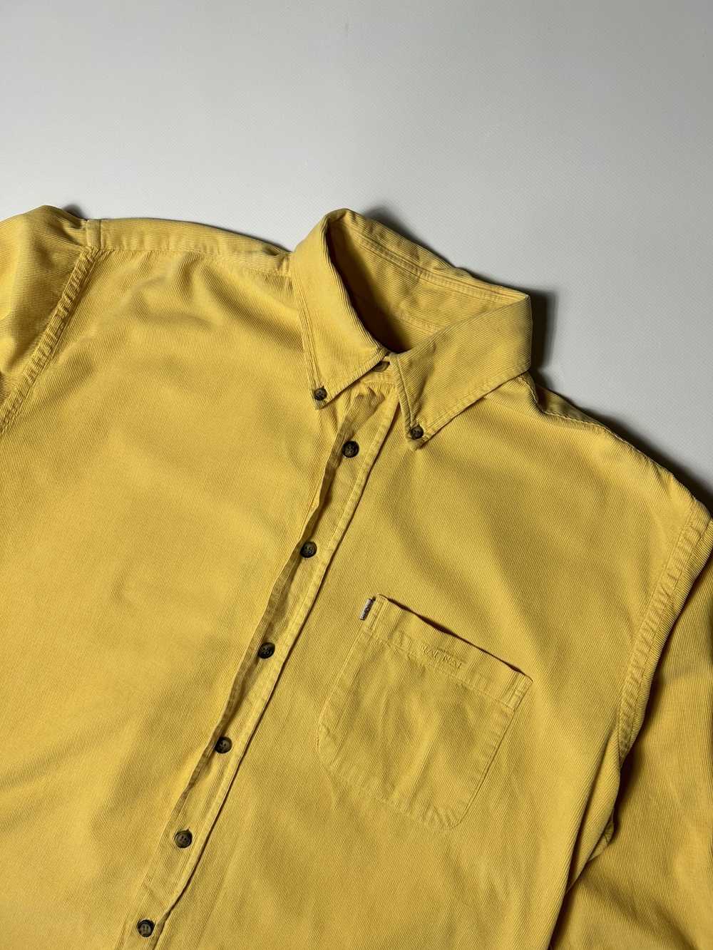 Streetwear × Vintage Naf Naf Corduroy Shirt Yello… - image 3