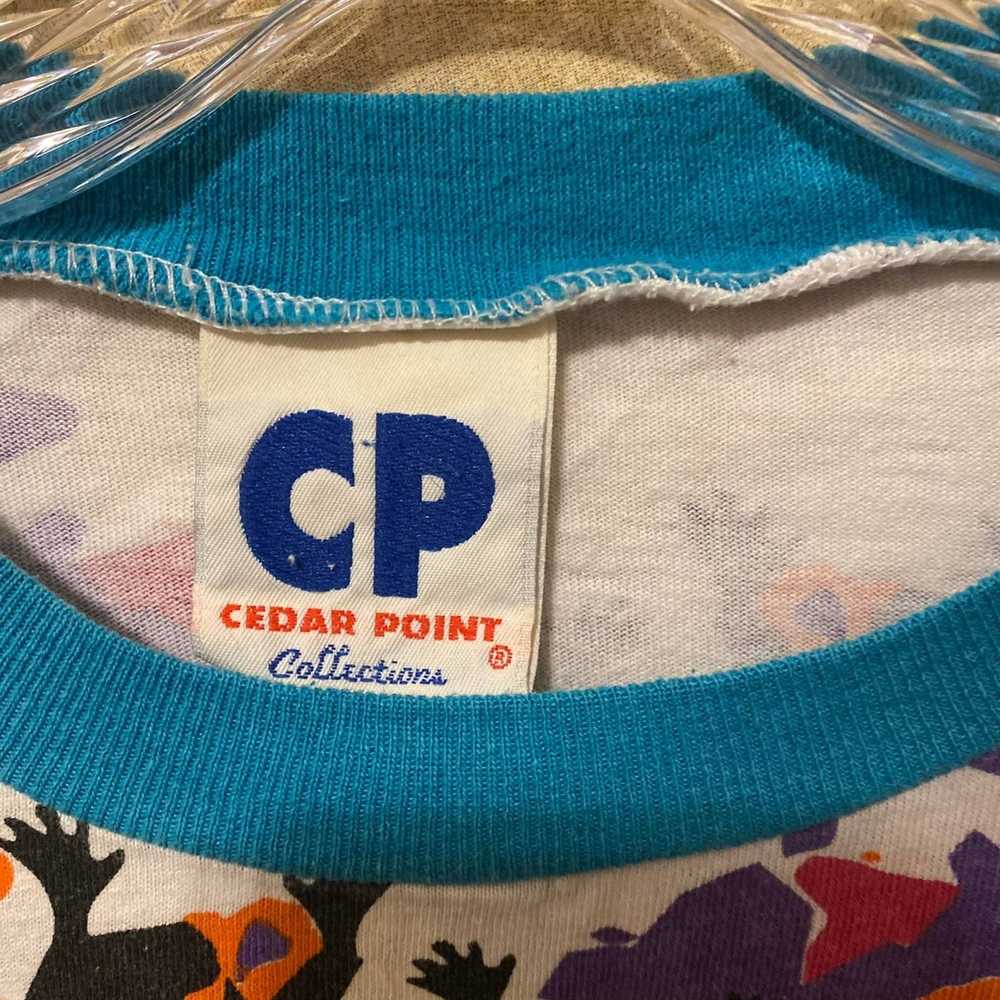 Other Vintage Cedar Point Splatter Paint All-Over… - image 6