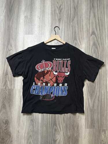 Bulls 1996 NBA Champions Year of the Bull 25x37 Custom Framed