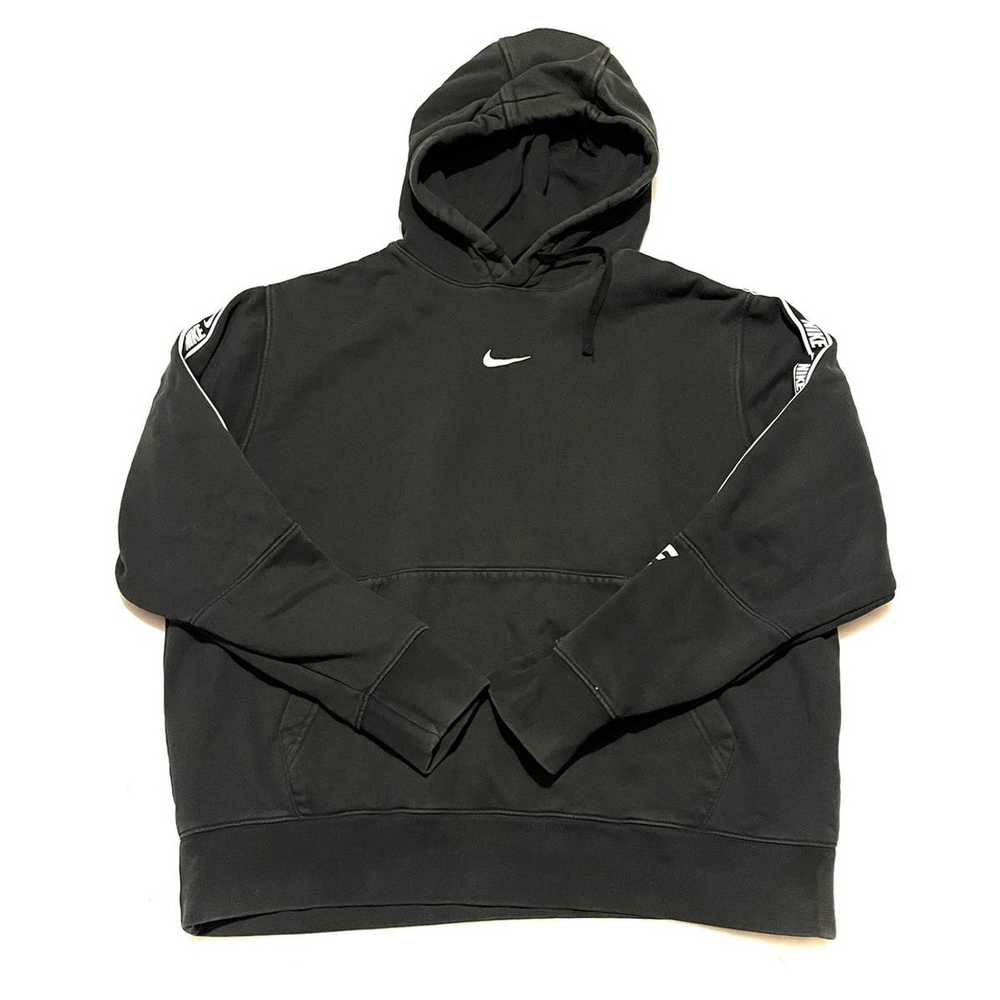 Nike Nike tape black hoodie central logo swoosh sport… - Gem