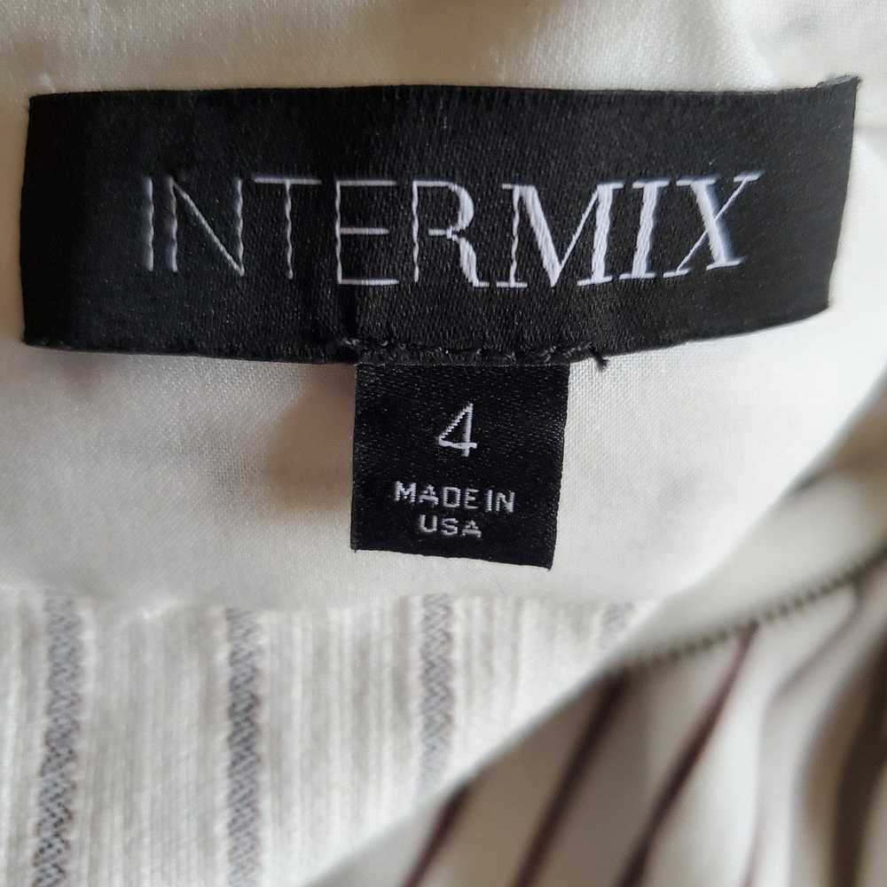 Intermix Intermix White Striped fit and flare Sle… - image 6