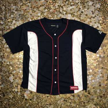 Asphalt Legend Baseball Style Jersey Size Large Silver / Black RAIDERS  Starter