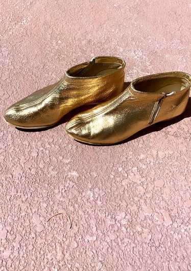 50s/60s Gold Booties - image 1