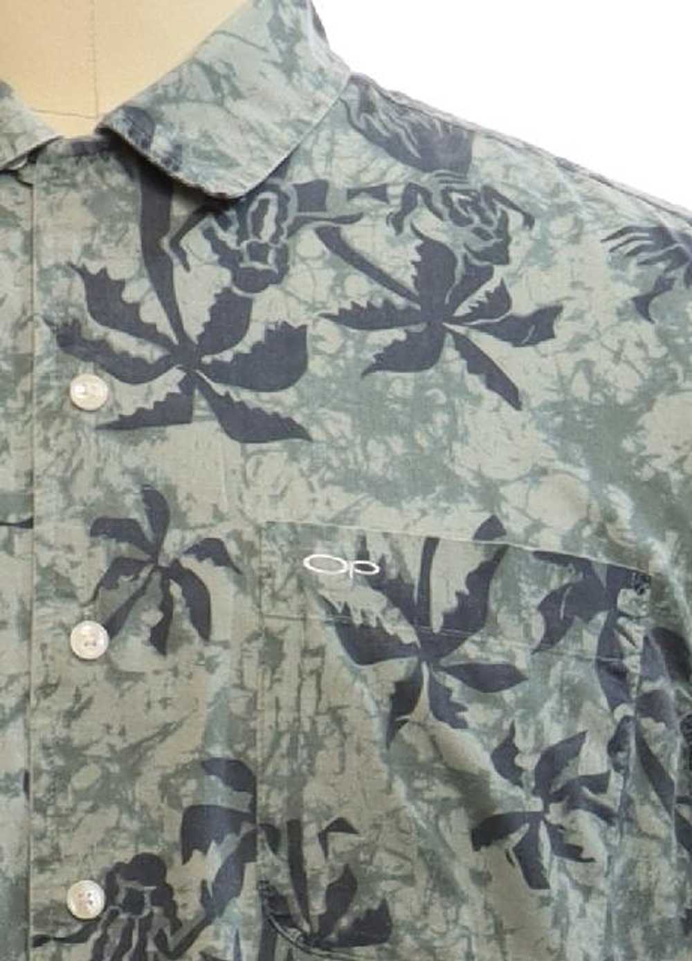 1990's OP Mens Ocean Pacific OP Cotton Hawaiian S… - image 2