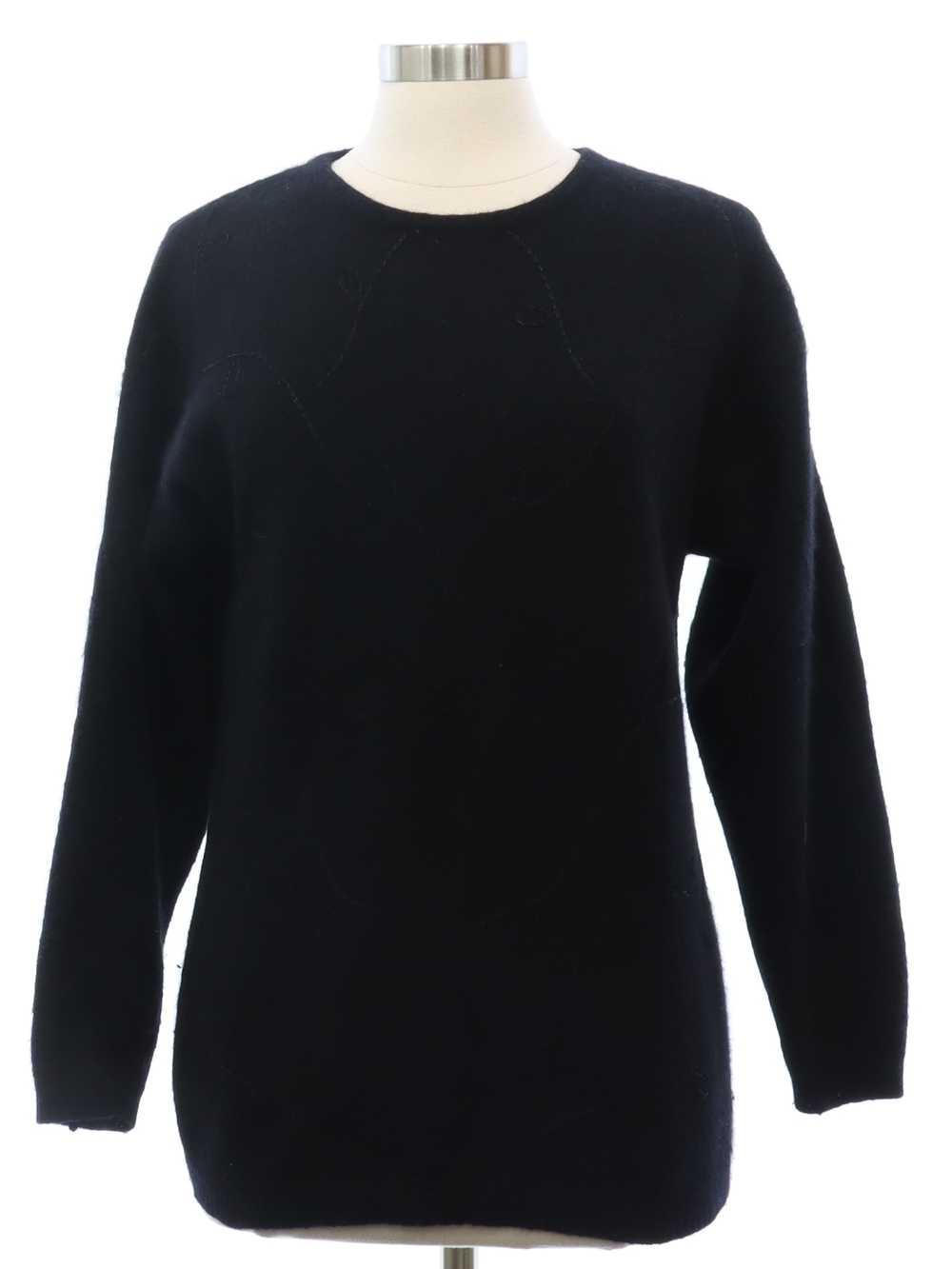 1980's Rafaella Womens Black Sweater - image 1