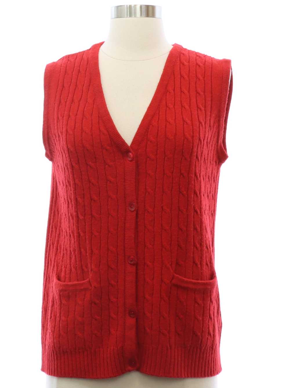 1980's Allison Daley Womens Sweater Vest - image 1