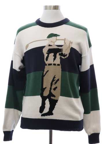 1990's New River Mens New River Golf Sweater