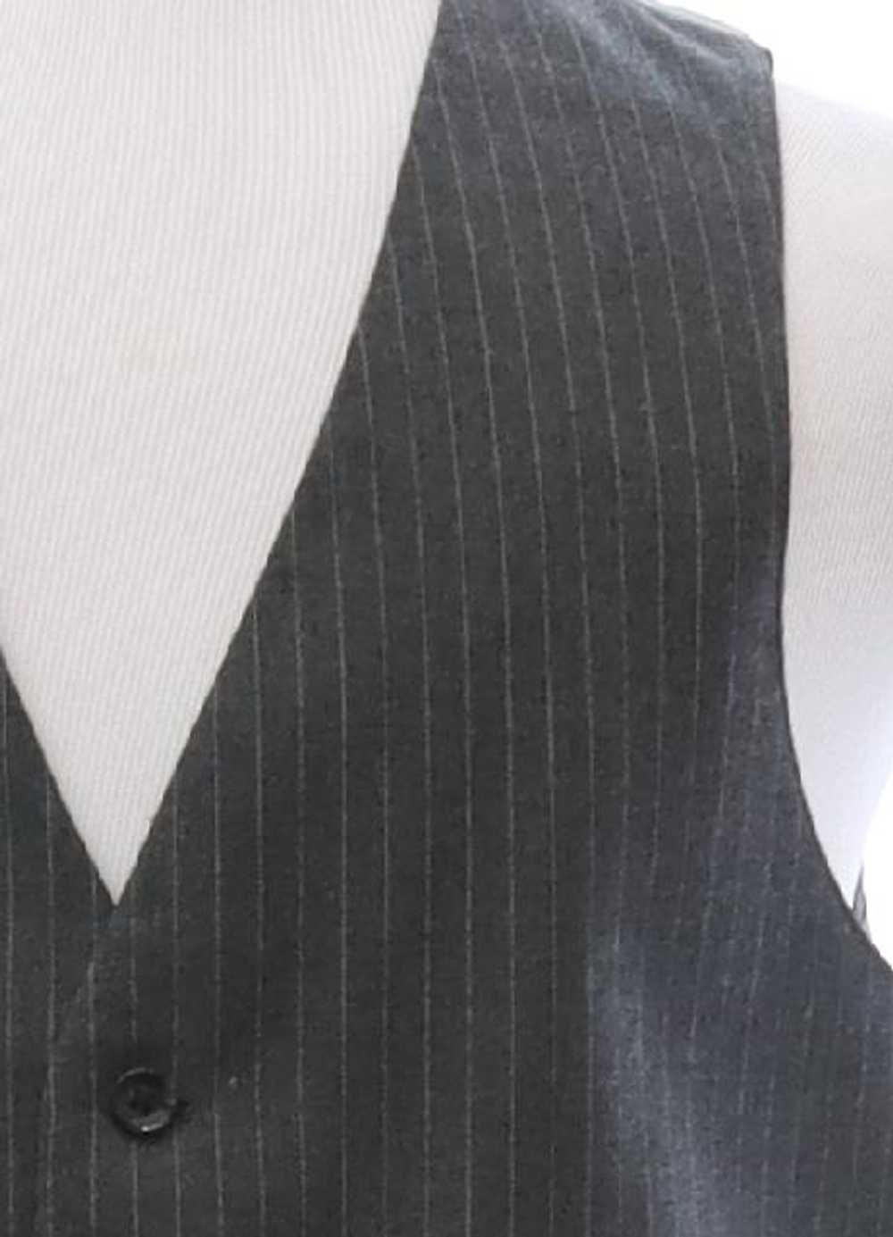 1980's Mens Pinstriped Suit Vest - image 2