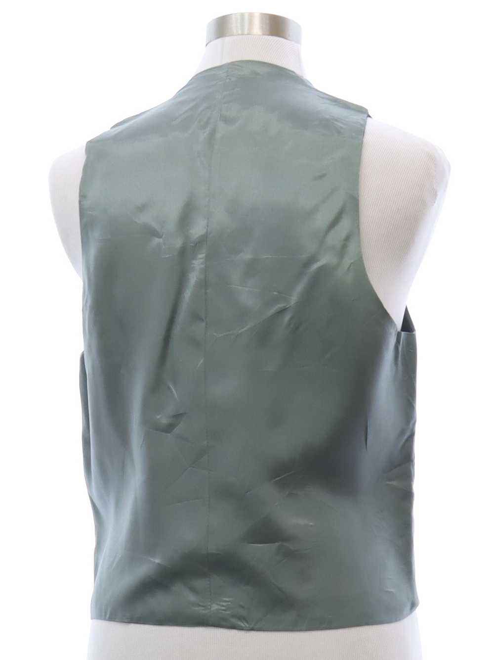 1980's Mens Pinstriped Suit Vest - image 3
