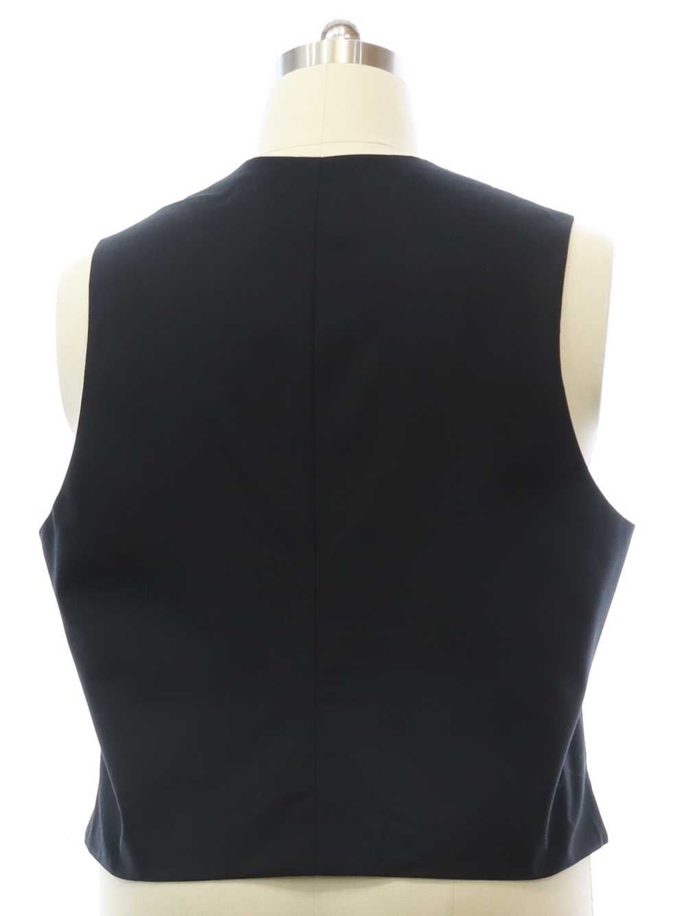 1980's Edwards Mens Black Suit Vest - image 3