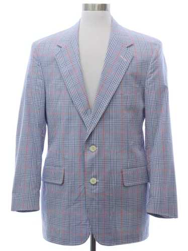 1970's Haspel Mens Plaid Blazer Sport Coat Jacket