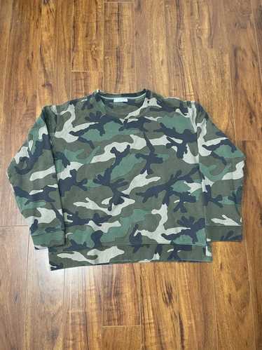 Valentino Camo Valentino French Terry Crewneck Swe