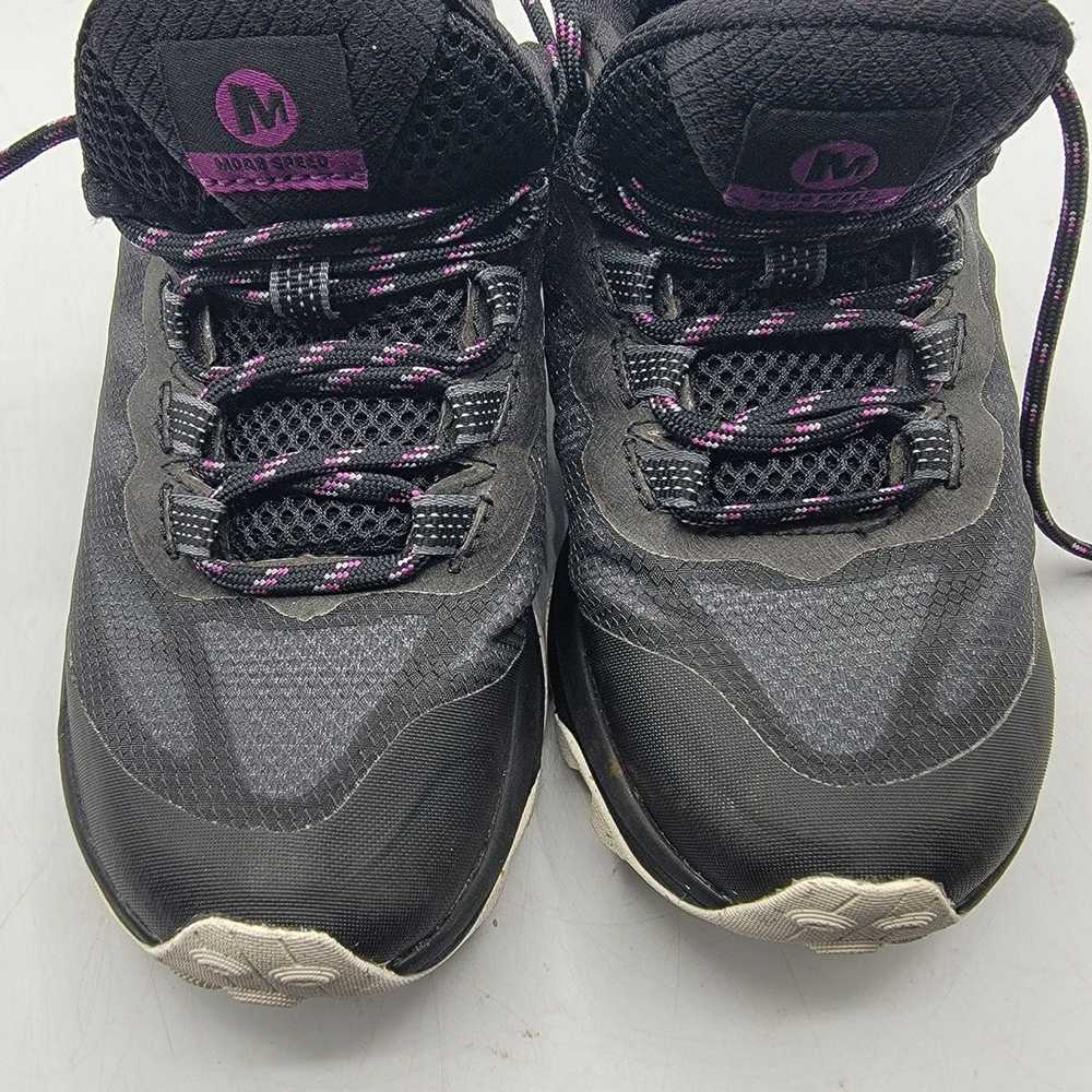 Merrell Merrell Womens 5 Moab Speed Black Vibram … - image 12