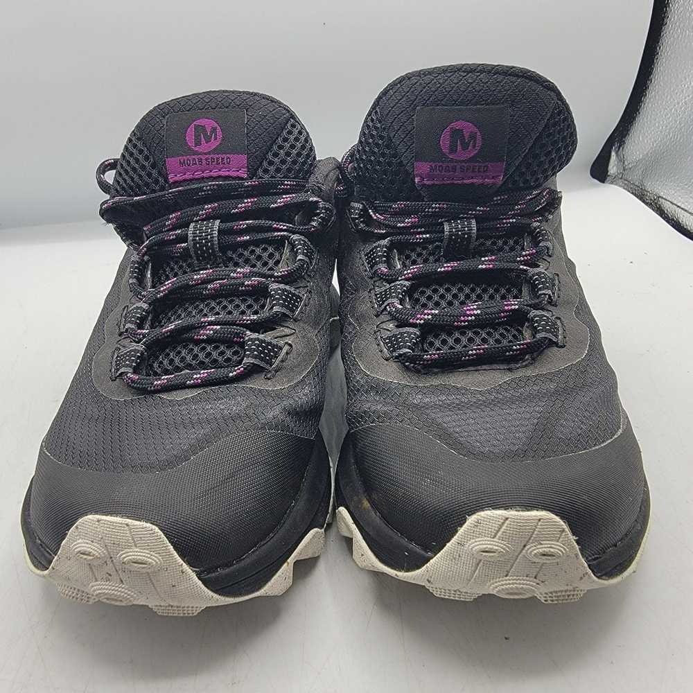 Merrell Merrell Womens 5 Moab Speed Black Vibram … - image 2