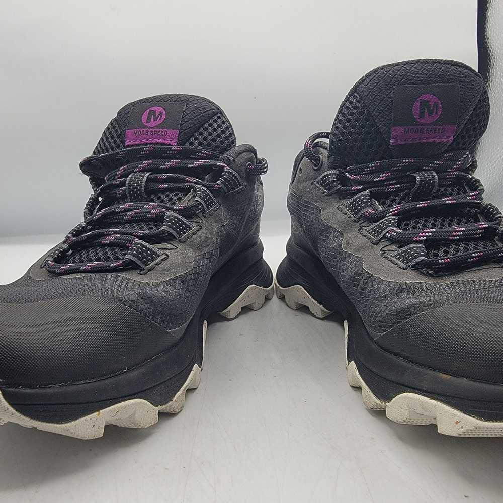 Merrell Merrell Womens 5 Moab Speed Black Vibram … - image 3