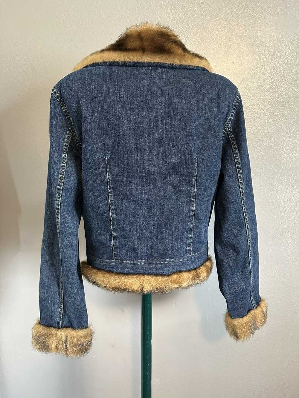 Other Fur lined denim coat - image 3