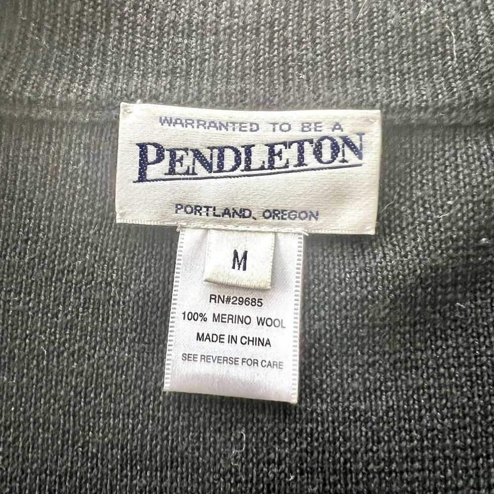 Pendleton Pendleton Medium Black Sweater Wool Zip… - image 9