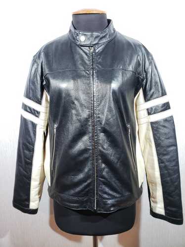 Band Tees × Designer Stylish black leather jacket… - image 1