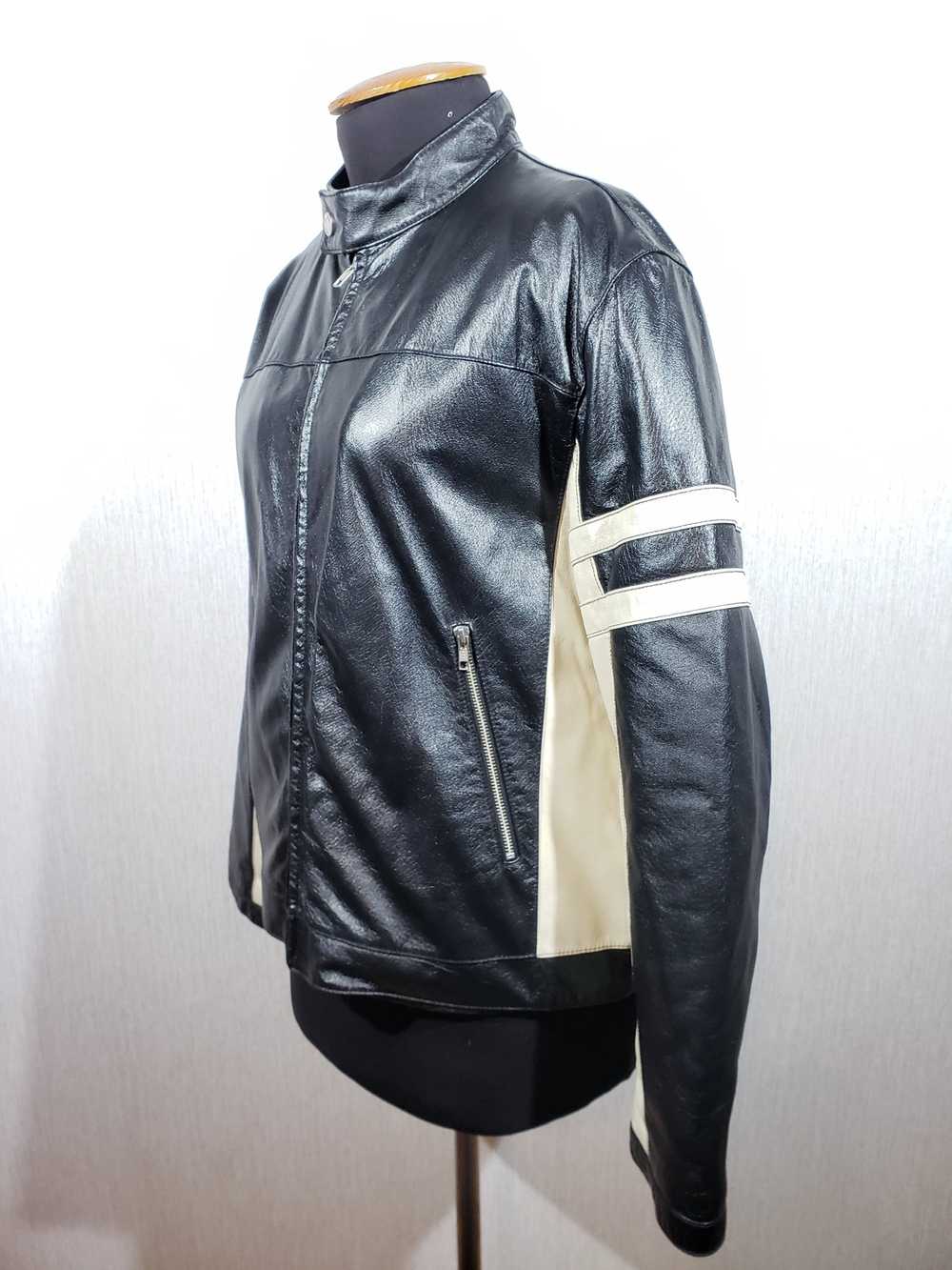 Band Tees × Designer Stylish black leather jacket… - image 2