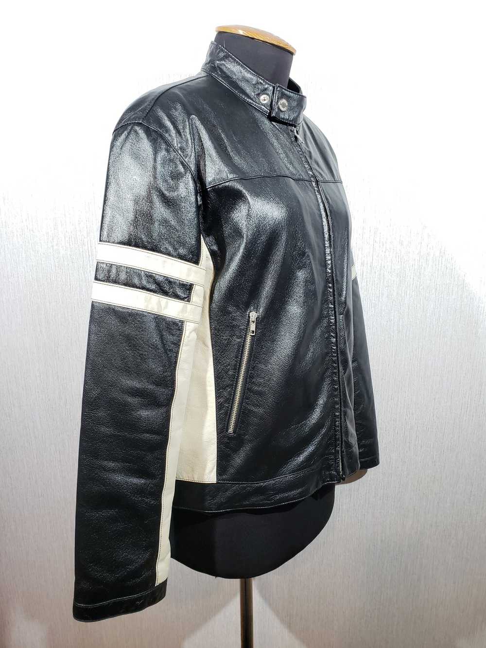 Band Tees × Designer Stylish black leather jacket… - image 3