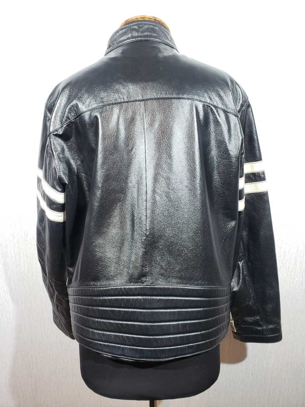 Band Tees × Designer Stylish black leather jacket… - image 4