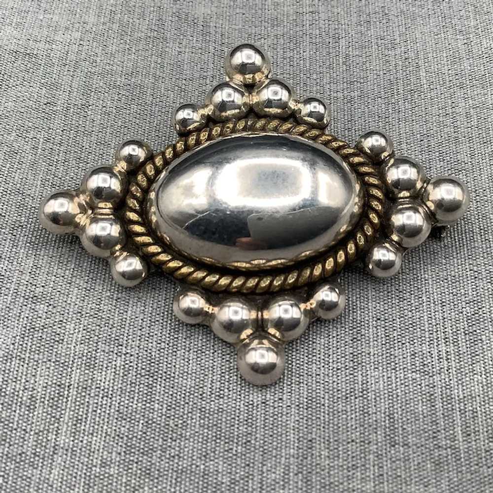 925 Sterling Silver Dual Brooch and Pendant TB 17… - image 2