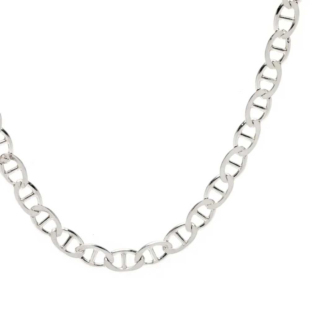 Italian Medium Mariner Link Chain Necklace, Sterl… - image 2