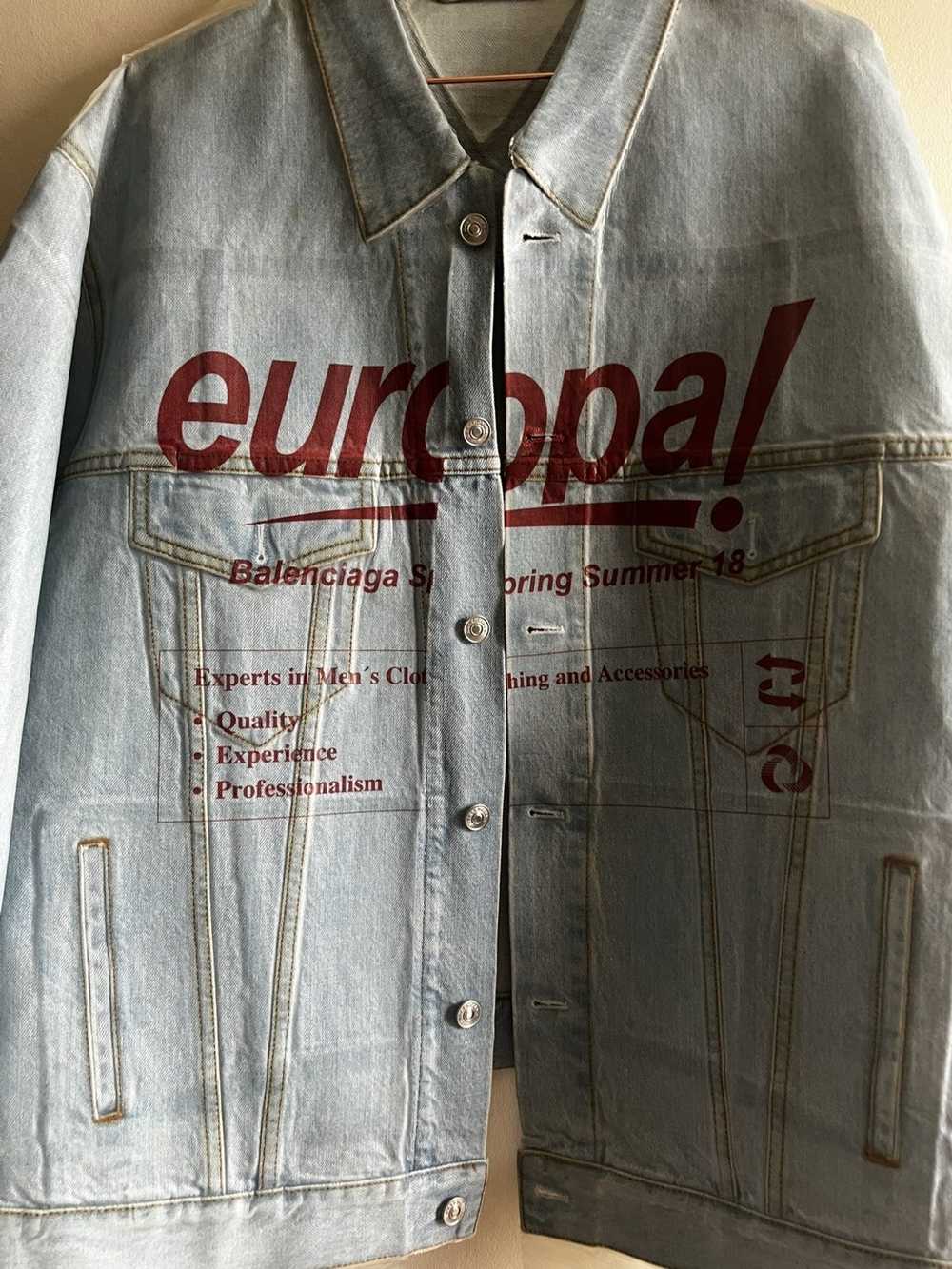 Balenciaga RARE* balenciaga 18ss plastic denim ja… - image 2