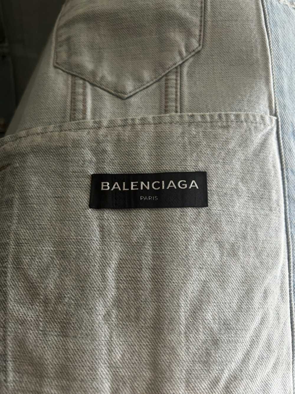 Balenciaga RARE* balenciaga 18ss plastic denim ja… - image 3