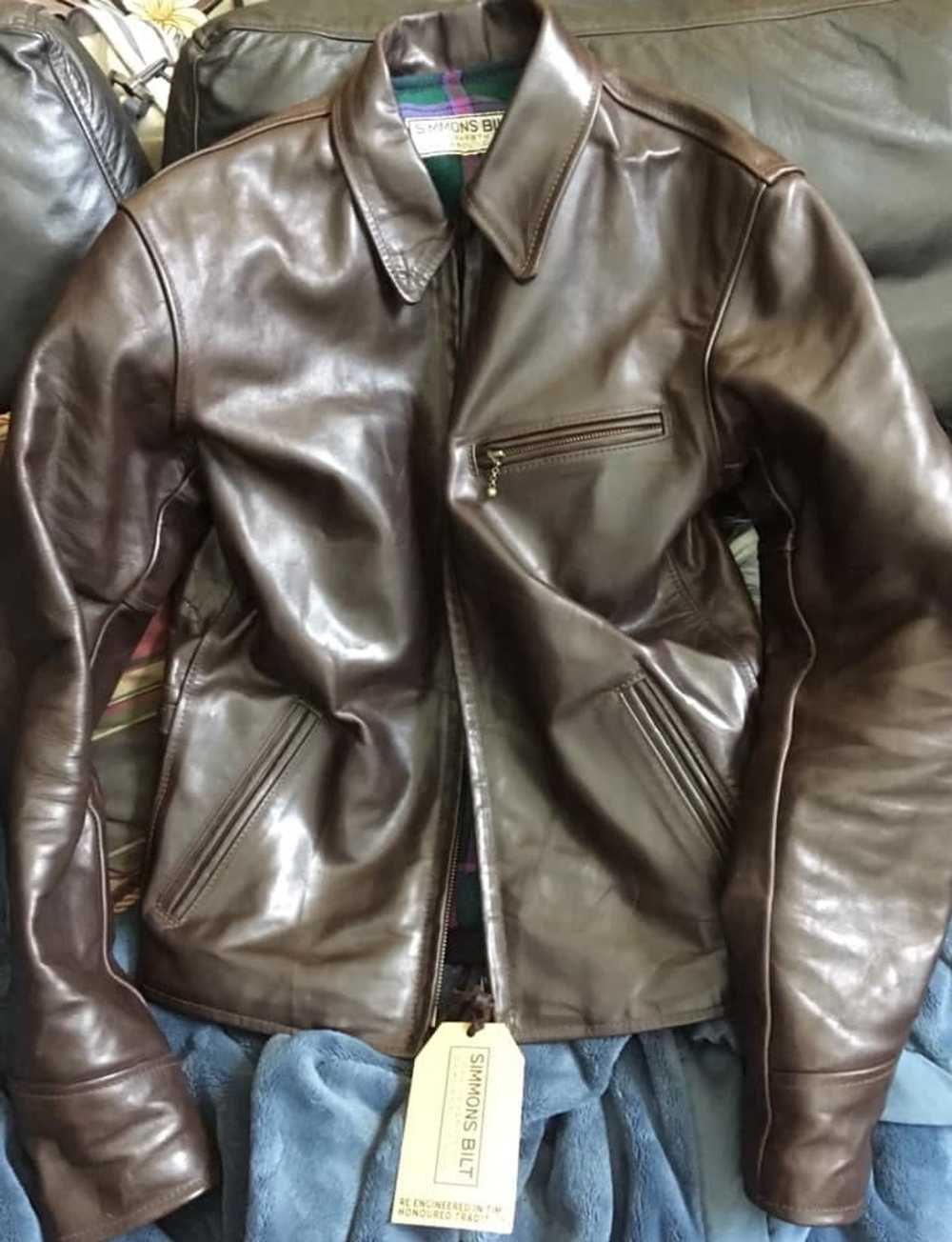 Simmons Bilt Half Belt Leather jacket - Gem