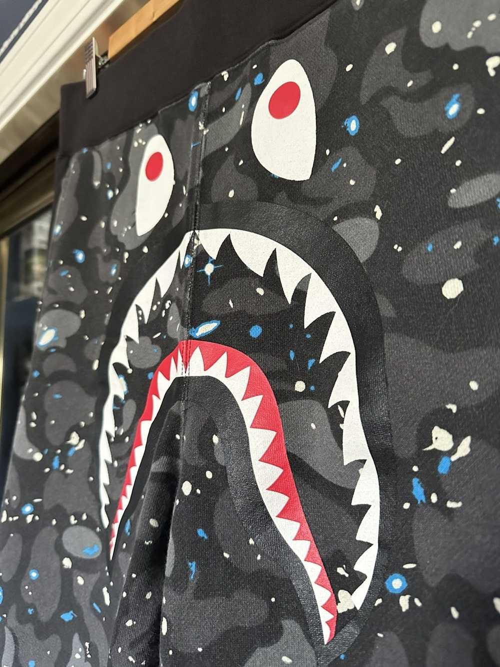 Bape BAPE Space Camo Shark Sweat Shorts - image 5