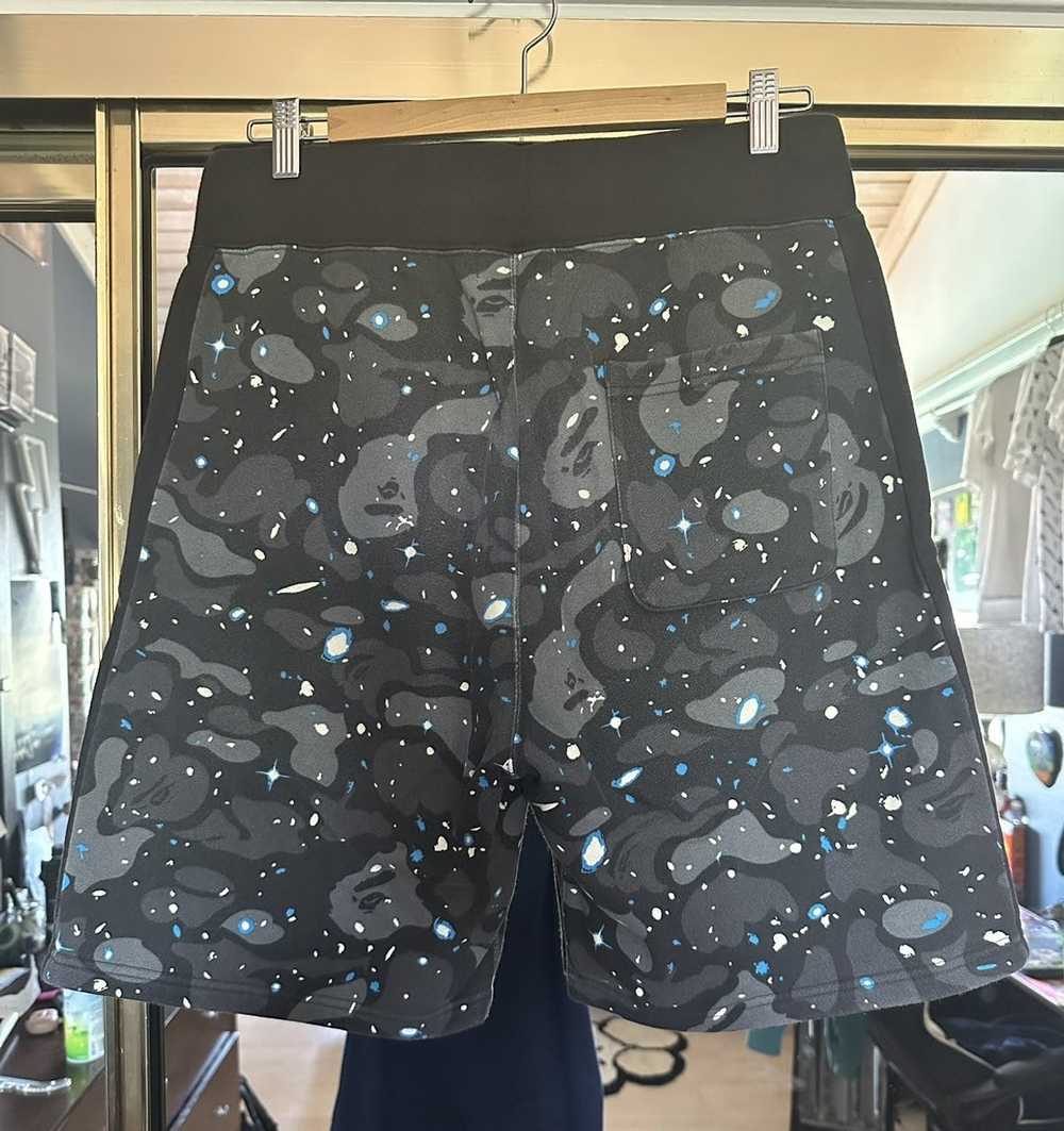 Bape BAPE Space Camo Shark Sweat Shorts - image 6