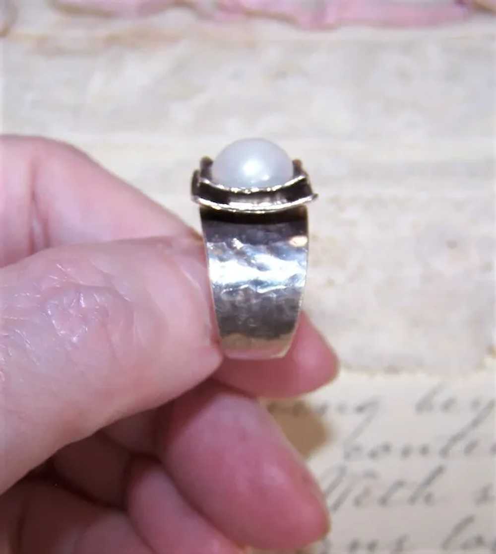 Silpada Sterling Silver Freshwater Pearl Ring - S… - image 7
