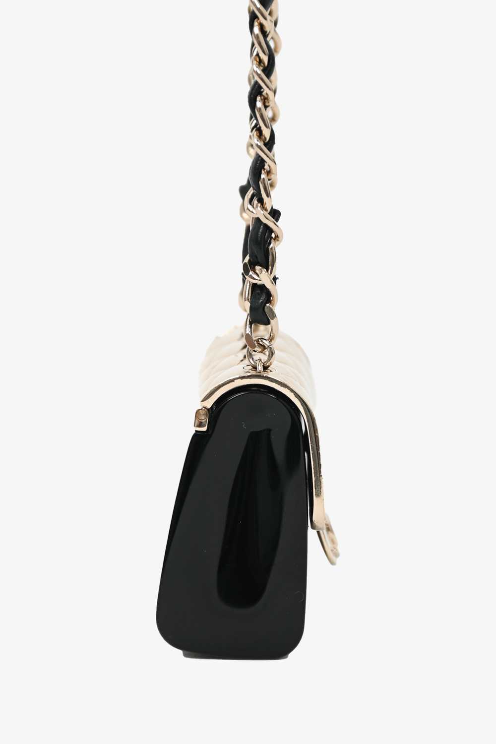 Pre-loved Chanel™ Black/Gold Mini Purse Necklace - image 4