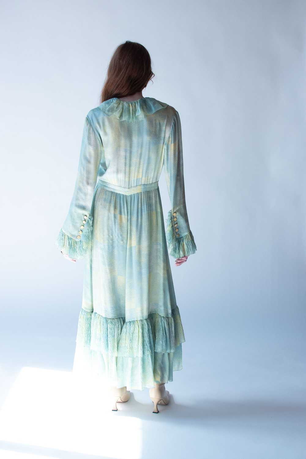 Ruffled Sleeve Silk Dress | Chloe - image 4